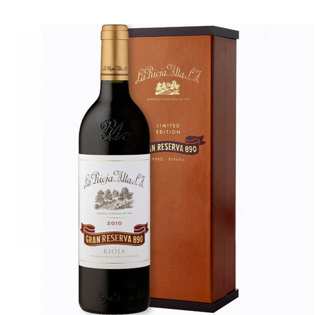 Fles van 890 Gran Reserva in doos