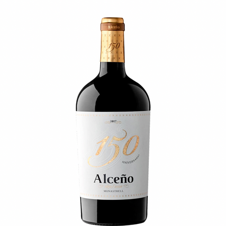 Alceño 150e verjaardag wijnfles