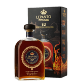 Fles Barndy Lepanto 12 jaar met etui