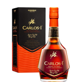 Bottle of Brandy Carlos I Solera Gran Reserva with case