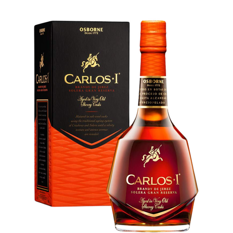 Fles Brandy Carlos I Solera Gran Reserva met etui