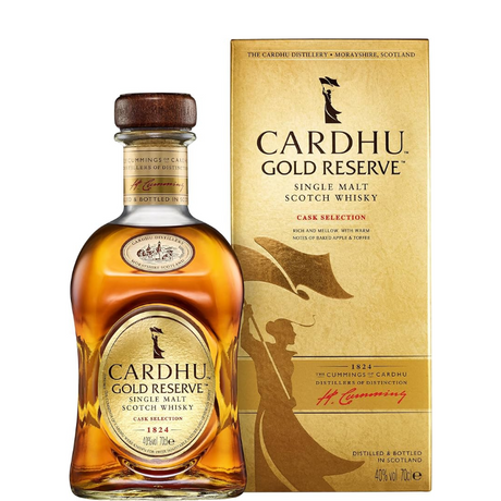 Bottle of Cardhu Gold Reserve with case