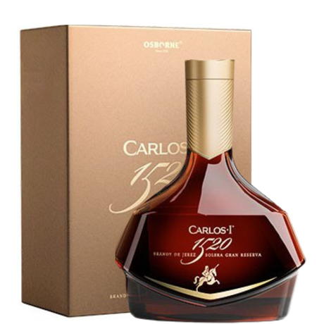 Fles Carlos I Solera Gran Reserva 1520 met etui