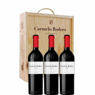 CARMELO RODERO Crianza x3 + houten kist