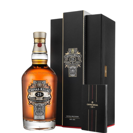 Fles Chivas Regal 25 jaar met etui