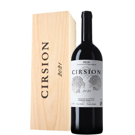 Cirsion 2021 fles met houten kist