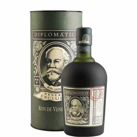 Fles Diplomatico 12 jaar exclusieve reserve met etui