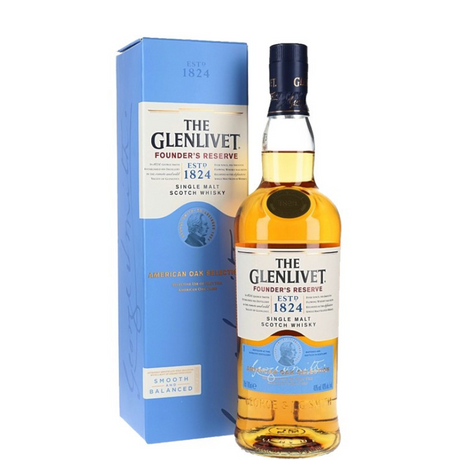 Fles The Glenliver Fourder's Reserve met doosje