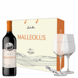 MALLEOLUS 2023 + 2 glazen + opener in koffer met handvat