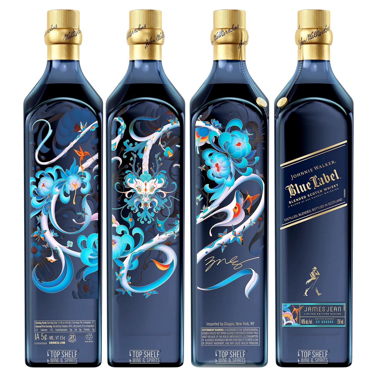 JOHNNIE WALKER BLUE LABEL JAAR VAN DE HOUTDRAAK