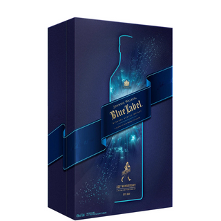 JOHNNIE WALKER BLUE LABEL 200e verjaardag + 2 glazen