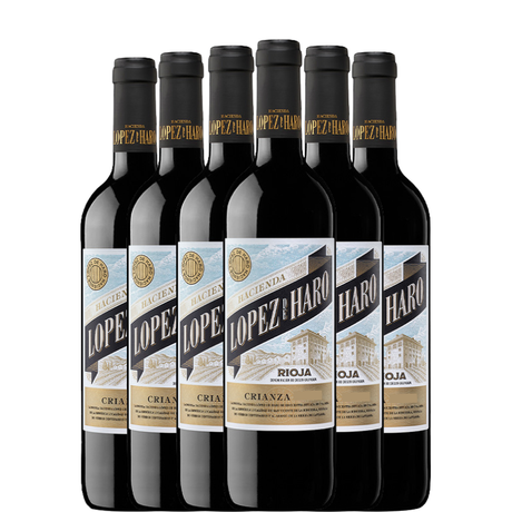 6 flessen Lopez de Haro Crianza 2022