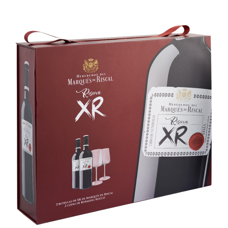 MARQUES DE RISCAL XR x2 botellas + 2 copas