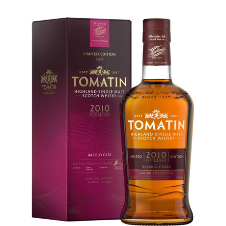 TOMATIN 12 Años BAROLO CASKS 3 de 3  Italian Collection 2010