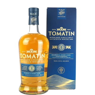 TOMATIN 8 jaar Bourbon- en sherryvaten 1L.