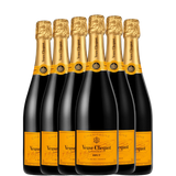 6 bottles of Veuve Clicquot Yellow Label